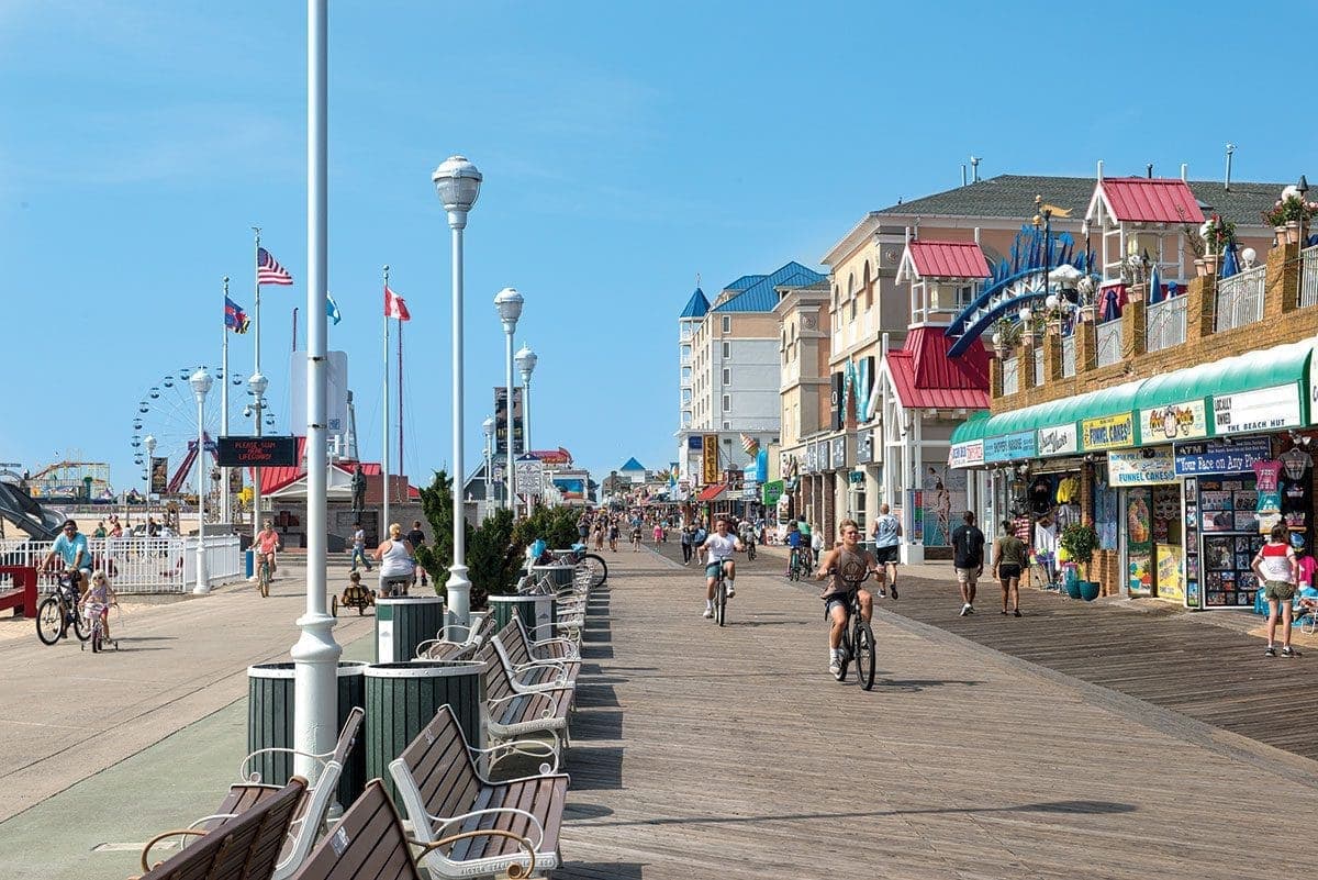 Boardwalk in Ocean City, Maryland